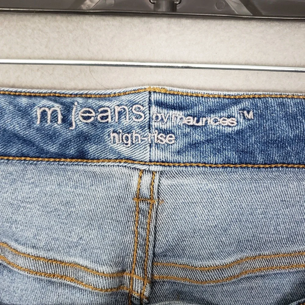 Maurices M Jeans High Rise Skinny Stretch Light Wash Casual Basic Plus Size 14W‎